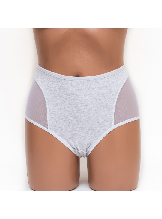 Женские трусики хлопок Menyalas 6664 серые k3479-7
