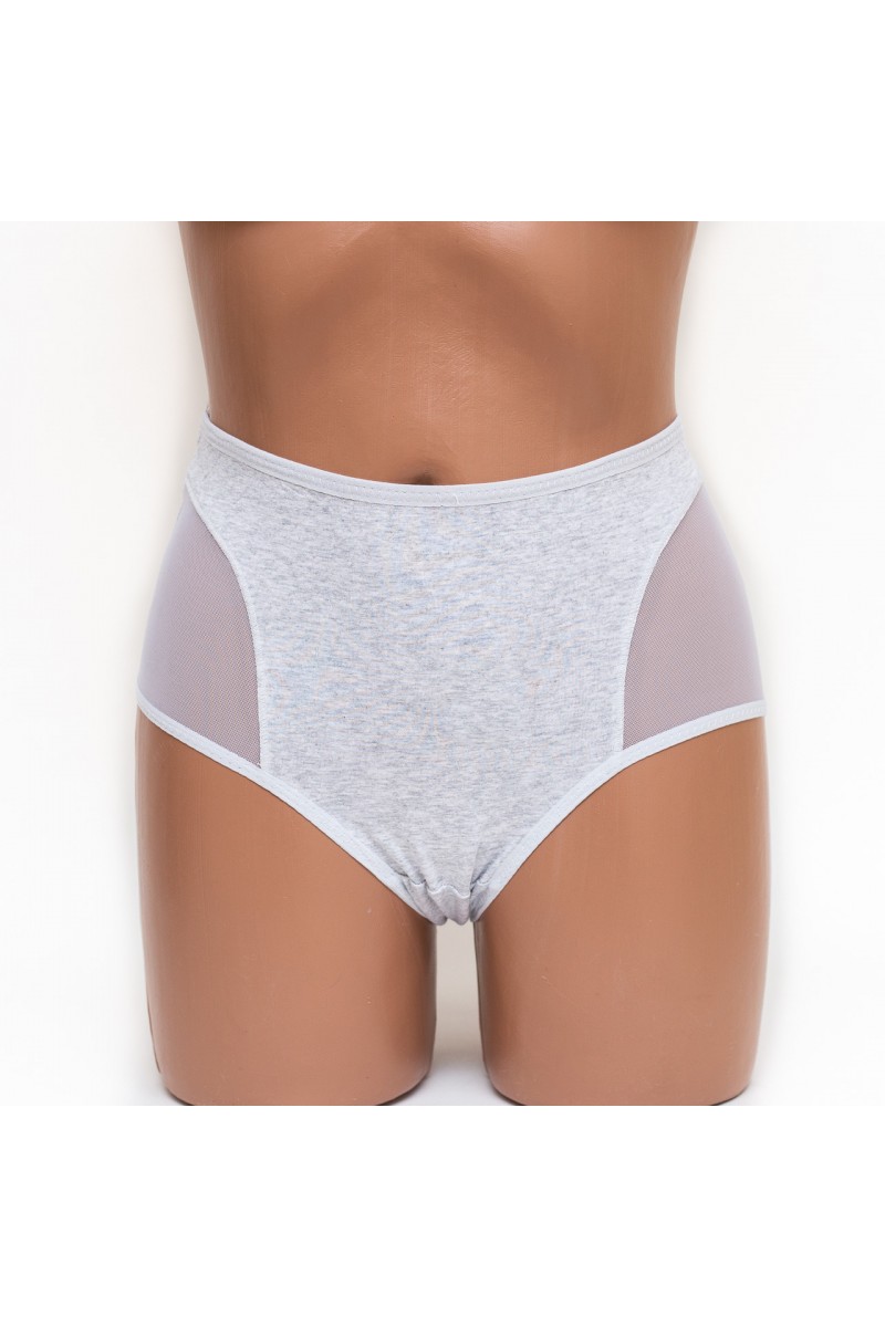 Женские трусики хлопок Menyalas 6664 серые k3479-7
