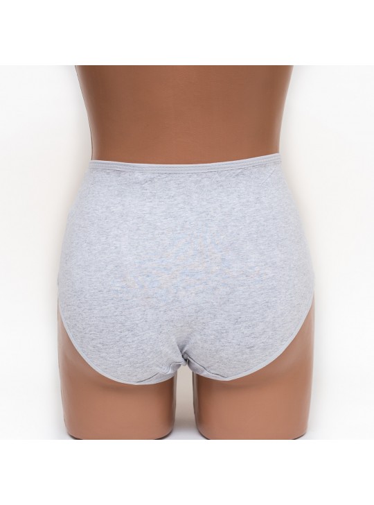 Женские трусики хлопок Menyalas 6664 серые k3479-7