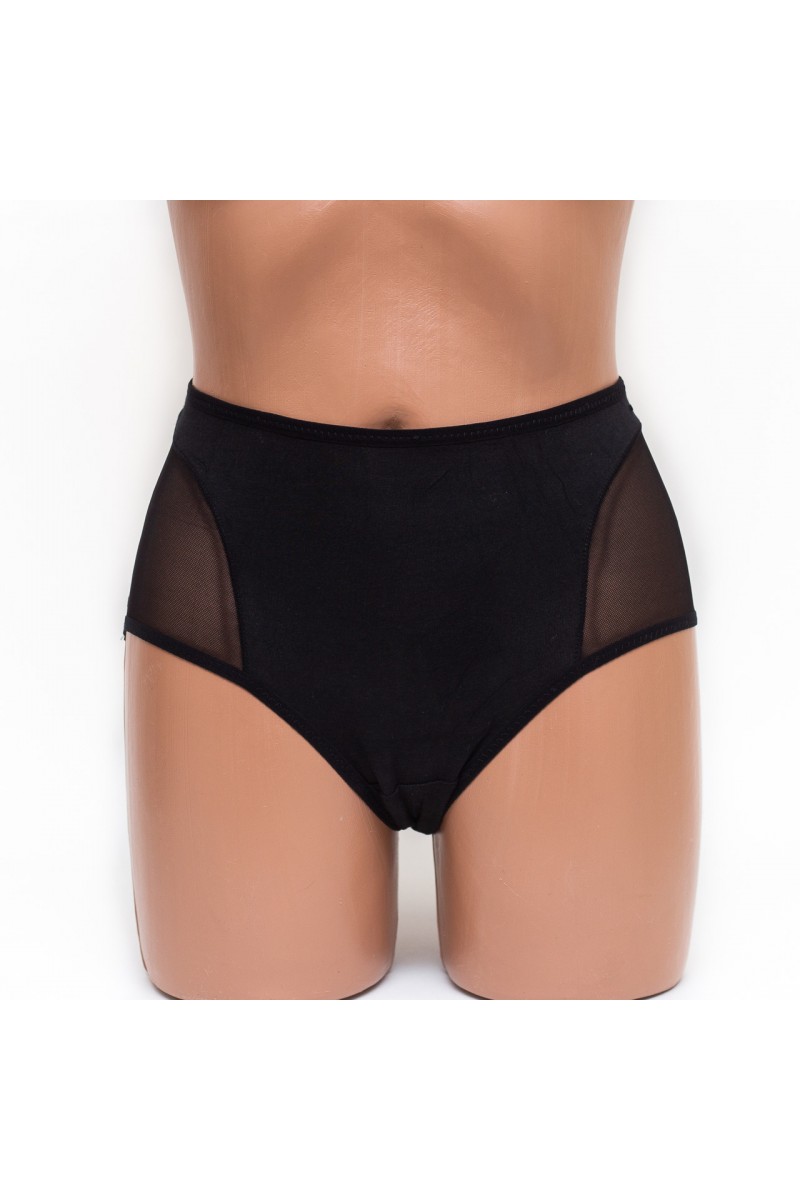 Женские трусики хлопок Menyalas 6664 черные k3479-8