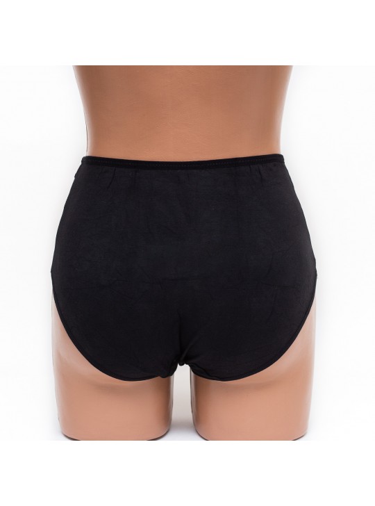 Женские трусики хлопок Menyalas 6664 черные k3479-8
