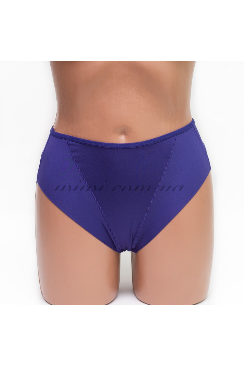 Жіночі коригуючі труси-стрінги мікрофібра із сіткою Lulola 865 сині k3205-2