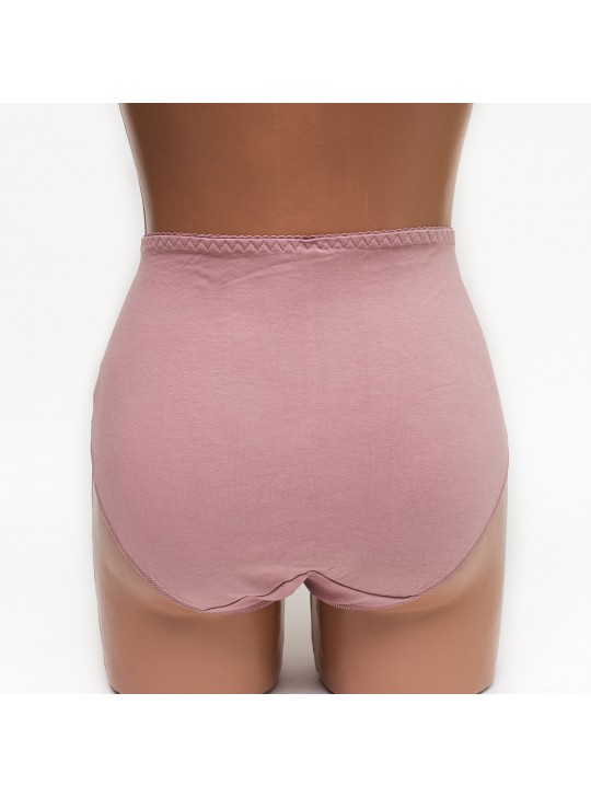 Женские трусики хлопок с кружевом Biweier 808 капучино k3540-6