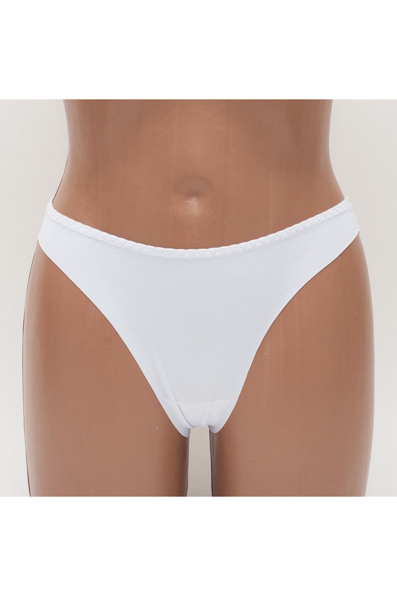 Женские трусы стринги бесшовные белые Hana k8125-1