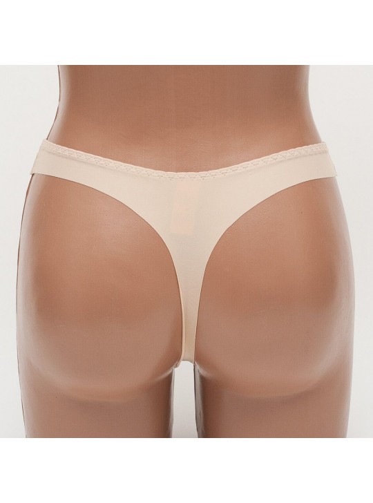 Женские трусы стринги бесшовные бежевый Hana k8125-3