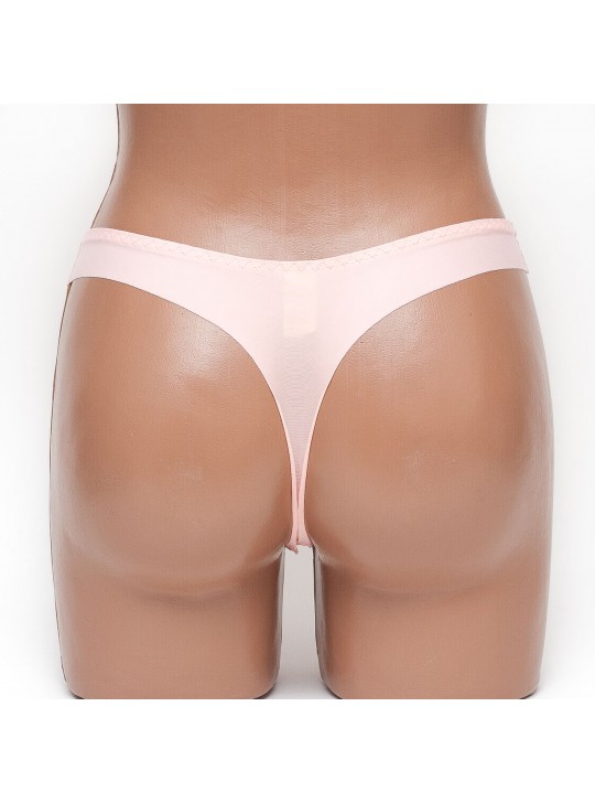 Женские трусы стринги бесшовные пудра Hana k8125-10