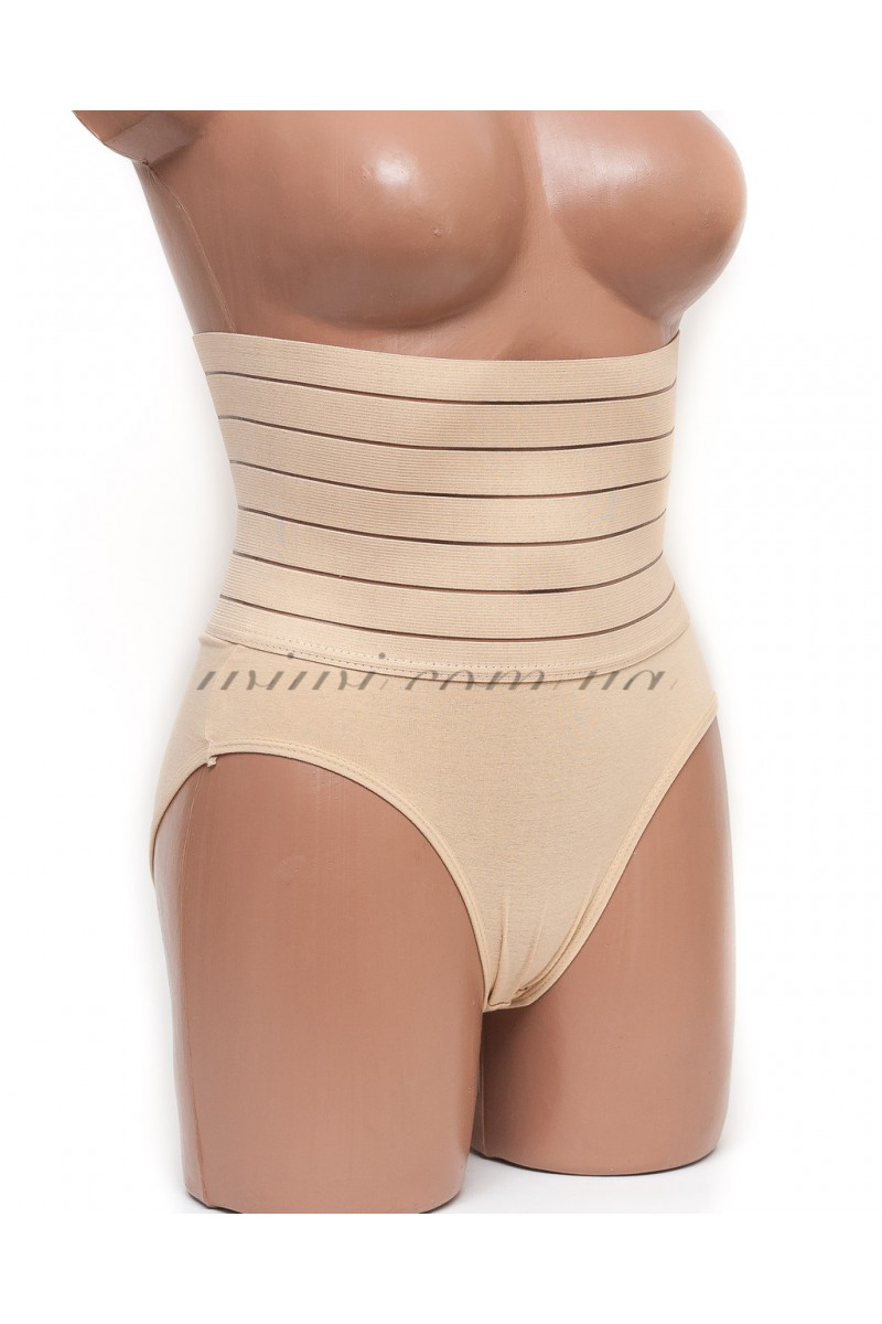 Корректирующие трусы пояс Ouno 6077 бежевые k3167-2