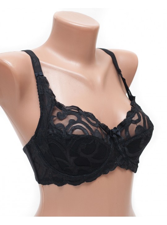 Бюстгальтер мереживний Anfen 609-6 чорний 609-6-1