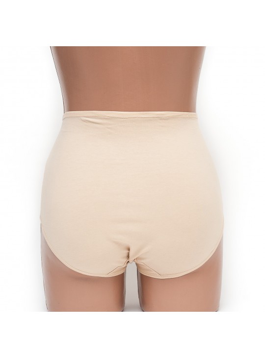 Женские трусы Хлопок высокая посадка бежевые р.52 L1006-5-52