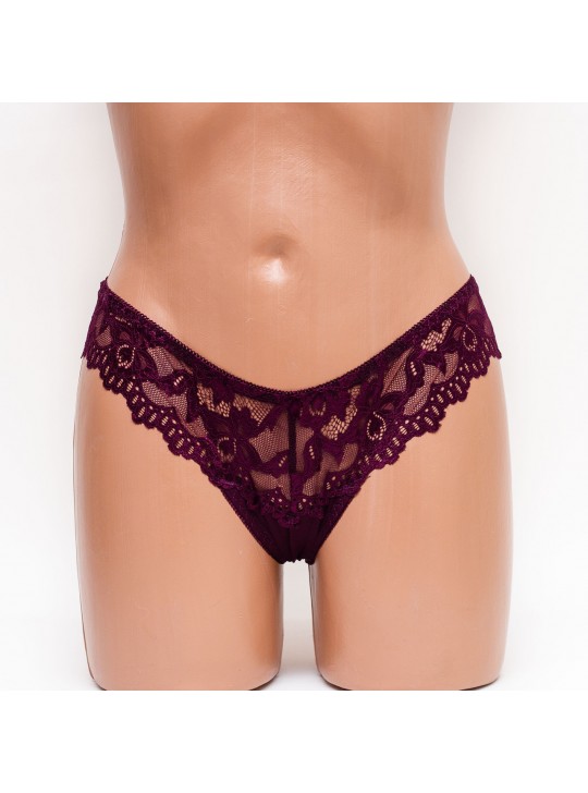 Трусики стрінги Biweier 287 марсала k3295-2