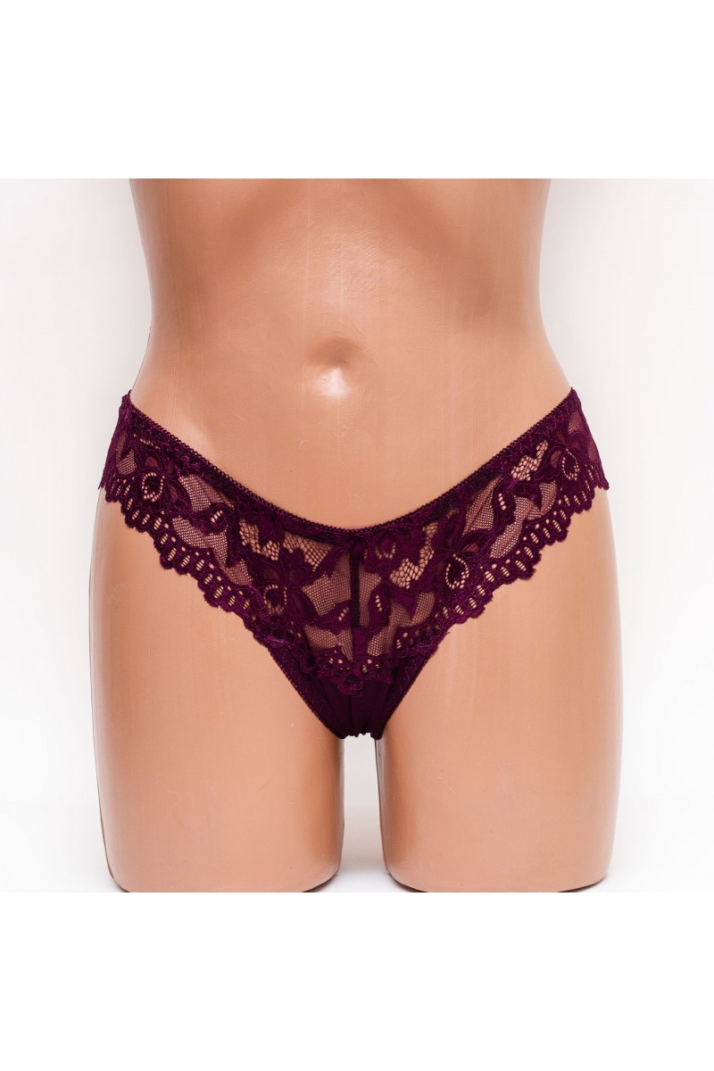 Трусики стрінги Biweier 287 марсала k3295-2