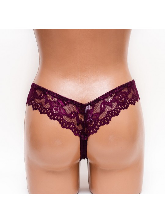 Трусики стрінги Biweier 287 марсала k3295-2