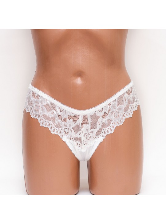 Трусики стринги Biweier 287 молочные k3295-3