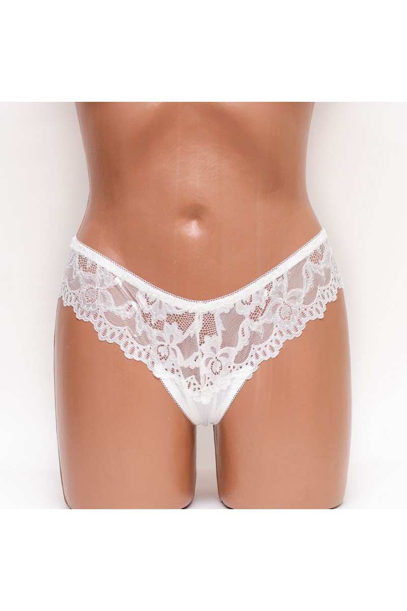 Трусики стринги Biweier 287 молочные k3295-3