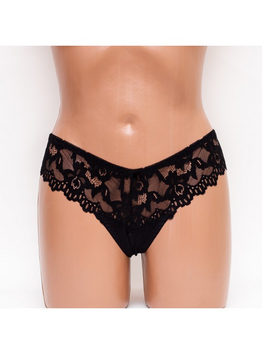 Трусики стринги Biweier 287 черные k3295-7