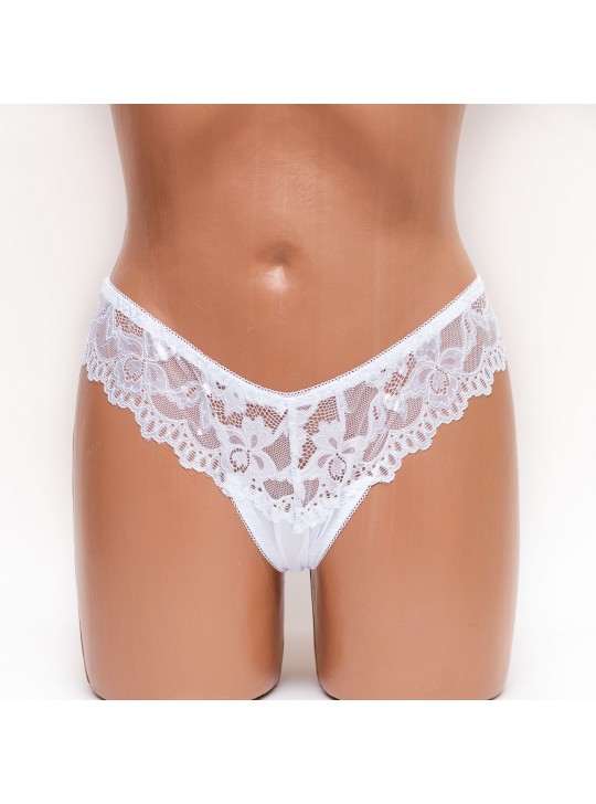 Трусики стринги Biweier 287 белые k3295-8