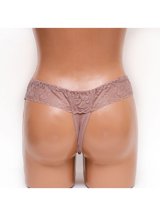 Женские трусики стринг Mia 190 кофейные k3300-3