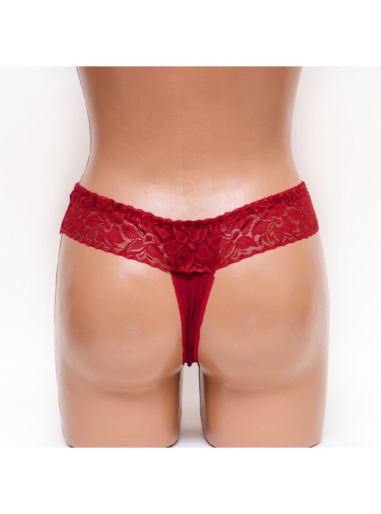 Женские трусики стринг Mia 190 бордовые k3300-4