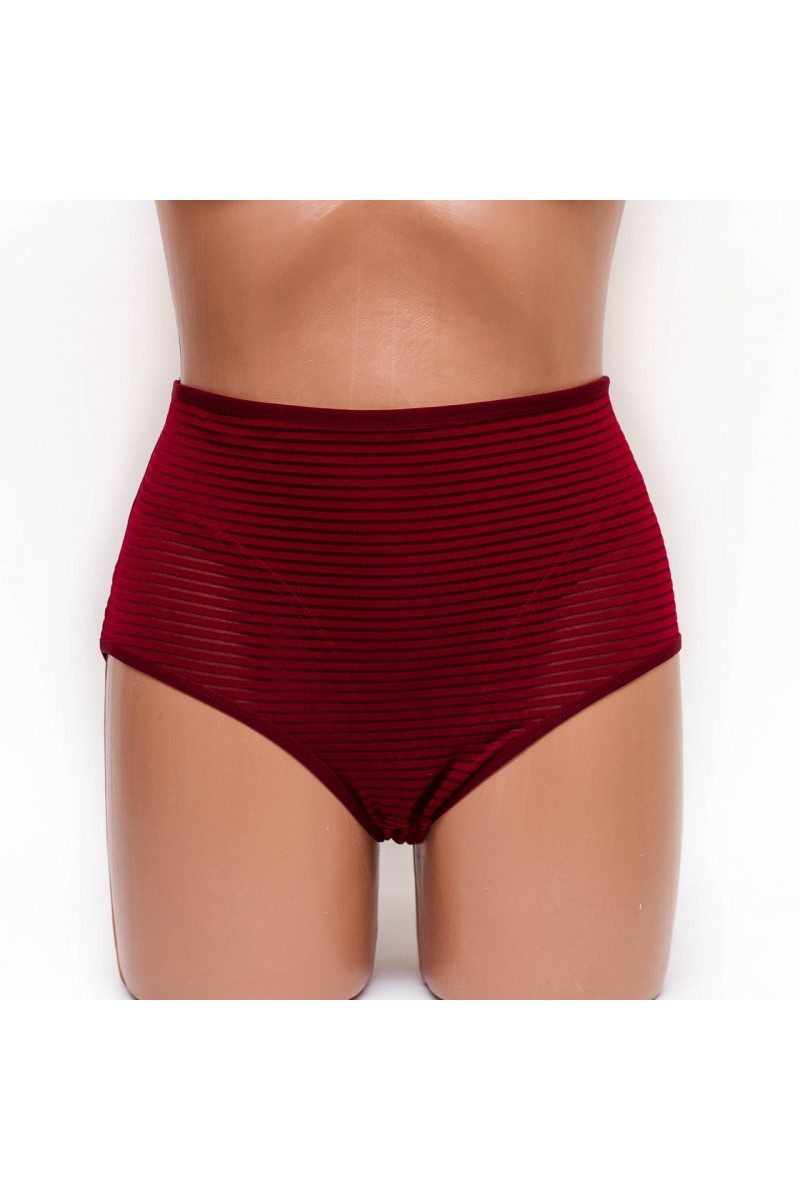 Женские трусы хлопок ER and DO 368 бордовые K3284-2