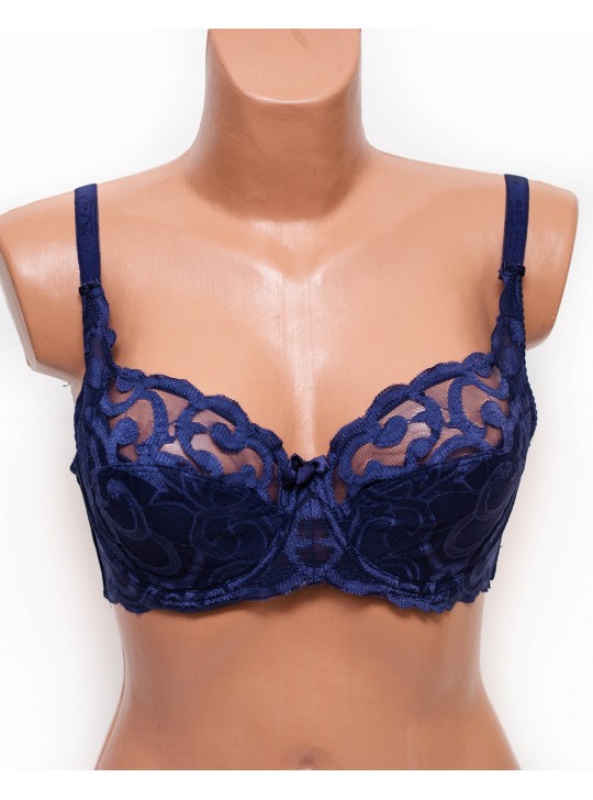 Бюстгальтер мереживний Anfen 609-6 синій 609-6-5