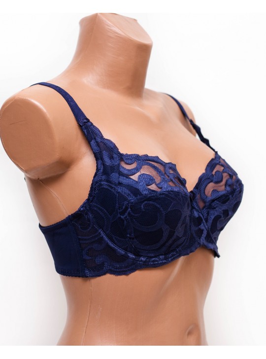 Бюстгальтер мереживний Anfen 609-6 синій 609-6-5