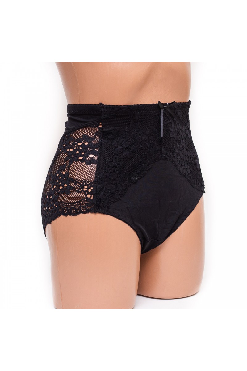 Трусики женские микрофибра Nadizi 8008 черные k3334-1
