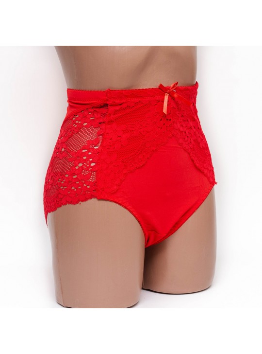 Трусики женские микрофибра Nadizi 8008 красные k3334-5
