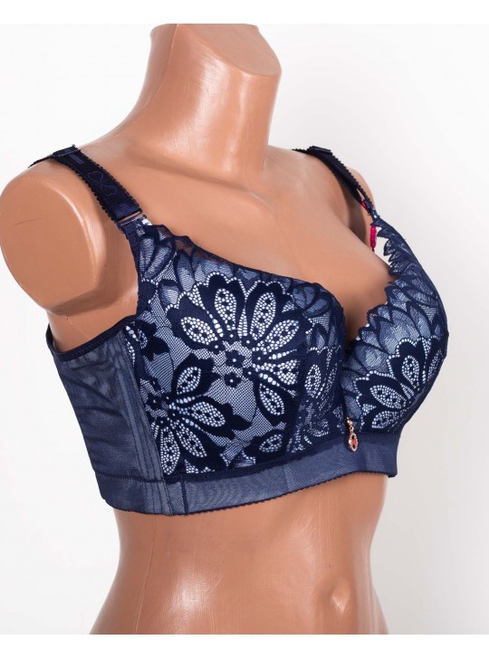 Бюстгальтер формова чашка з широкою спинкою Люся 8199 синій 5334-3