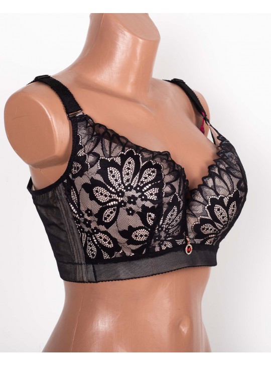  Бюстгальтер формова чашка з широкою спинкою Люся 8199 чорний 5334-4