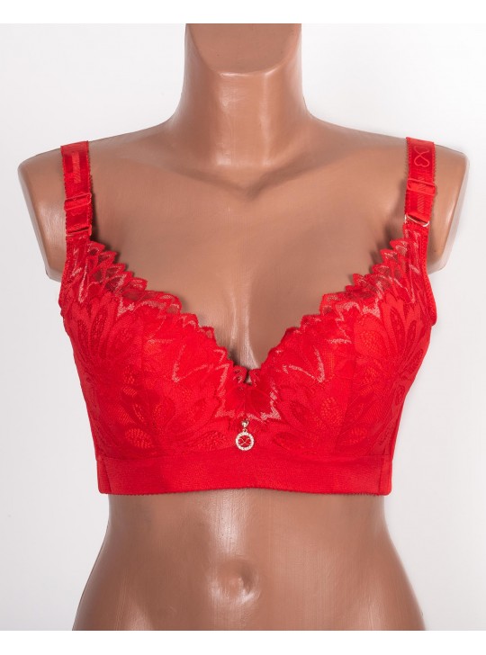 Бюстгальтер формова чашка з широкою спинкою Люся 8199 червоний 5334-1
