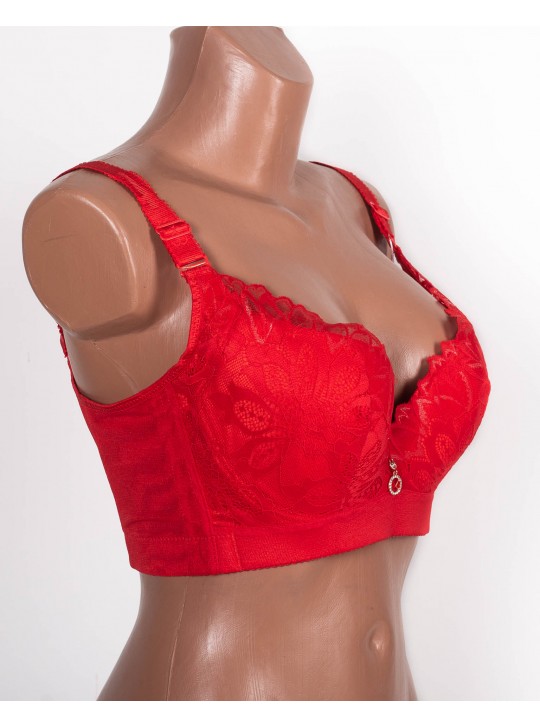  Бюстгальтер формова чашка з широкою спинкою Люся 8199 червоний 5334-1