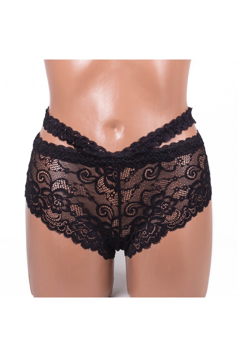 Трусики кружевні JMX чорні 4091-1