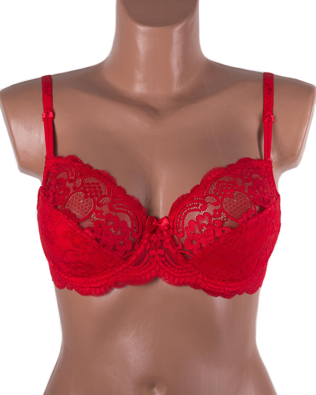 Бюстгальтер з мереживною спинкою Anfen 3-992 червоний 3-992-5