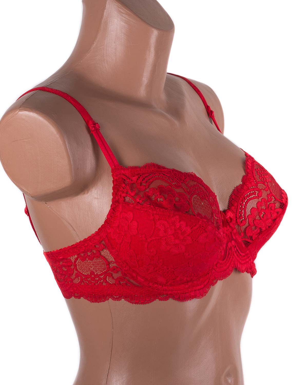 Бюстгальтер з мереживною спинкою Anfen 3-992 червоний 3-992-5