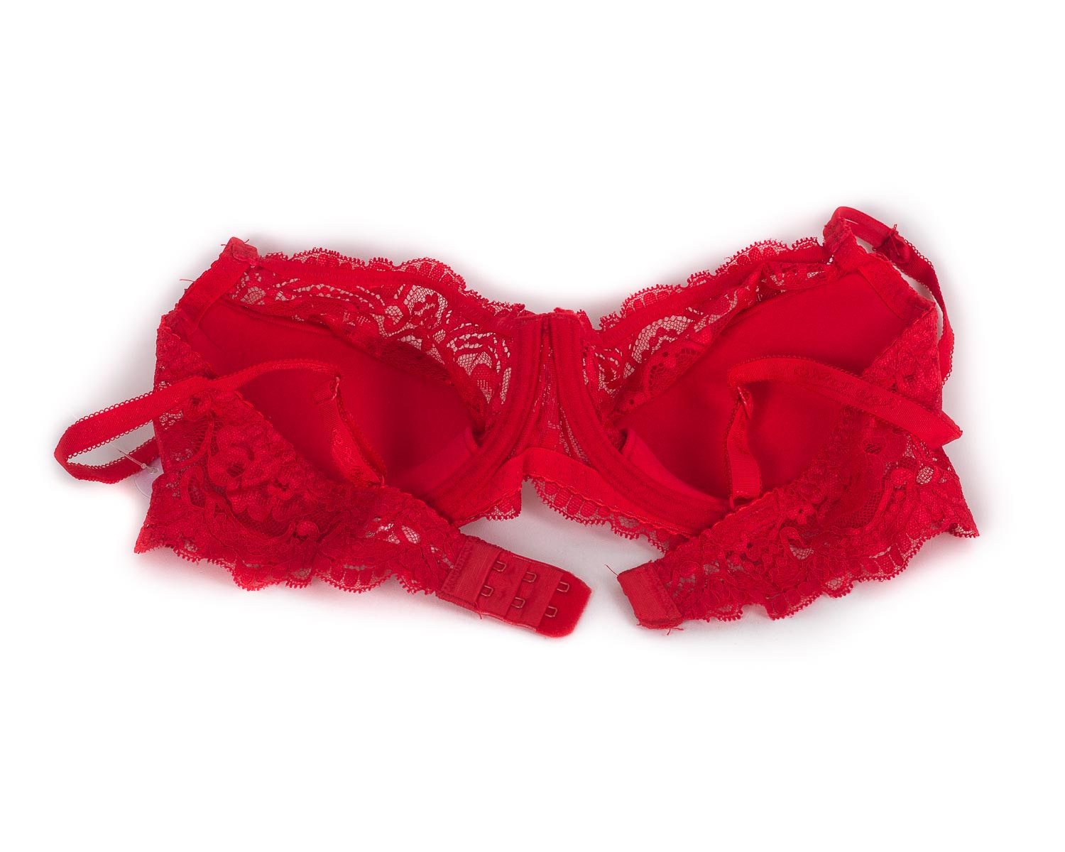 Бюстгальтер з мереживною спинкою Anfen 3-992 червоний 3-992-5