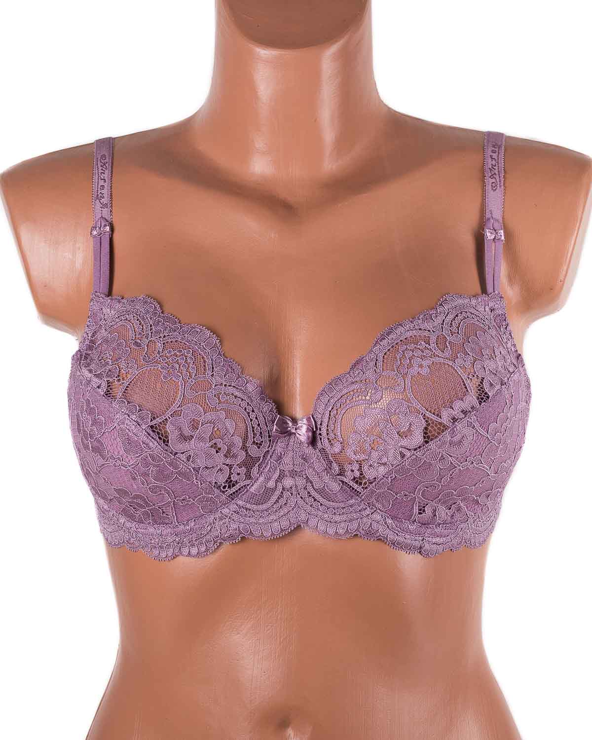 Бюстгальтер з мереживною спинкою Anfen 3-992 мокко 3-992-4