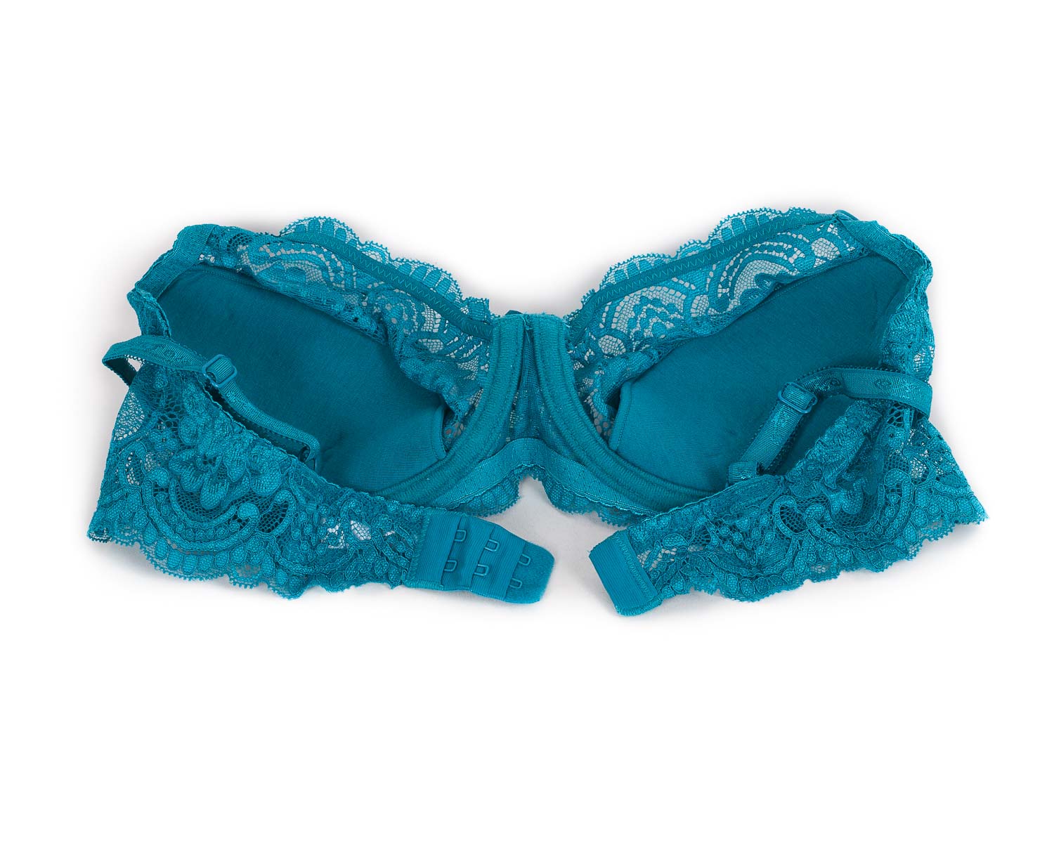Бюстгальтер з мереживною спинкою Anfen 3-992 бірюзовий 3-992-6