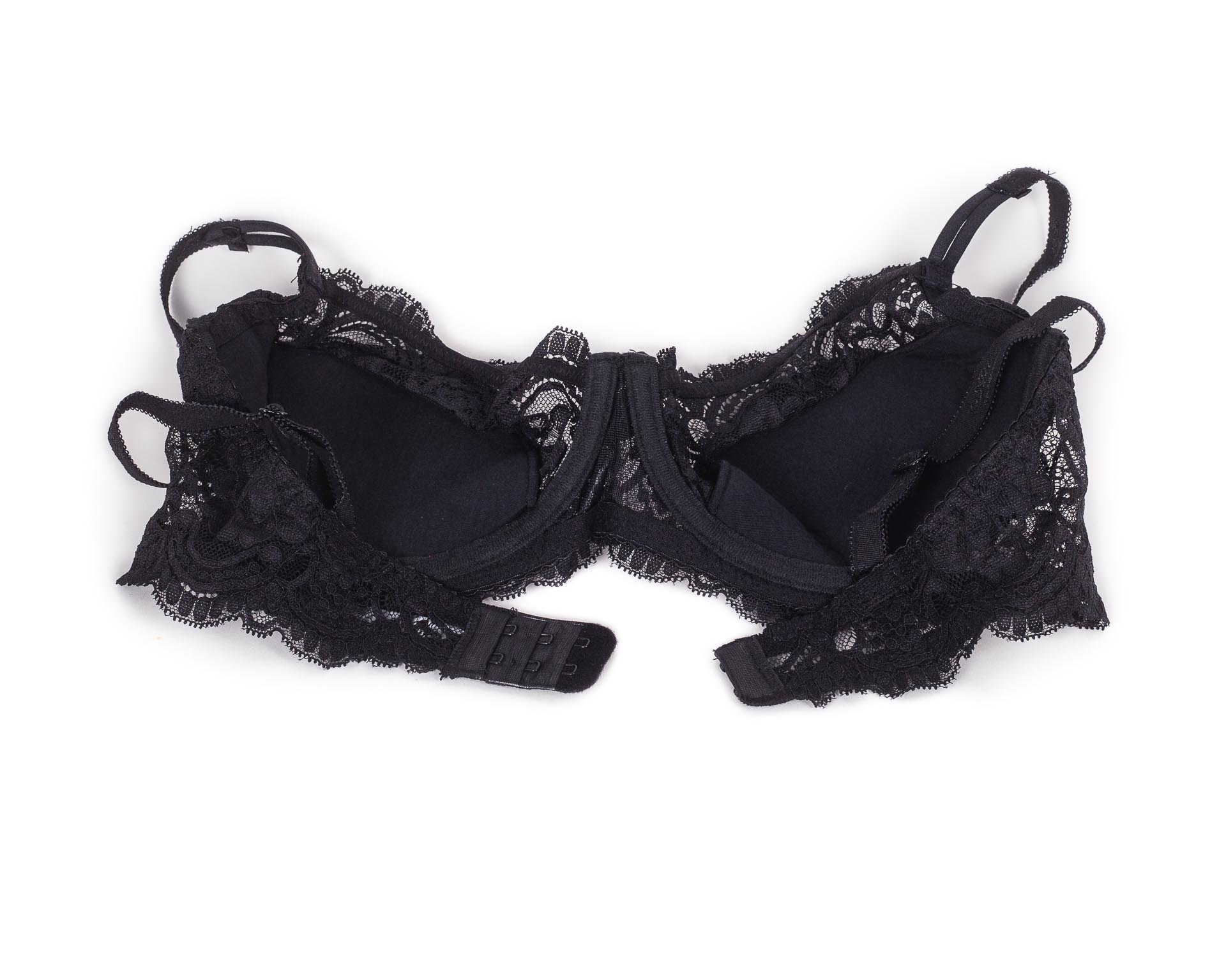 Бюстгальтер з мереживною спинкою Anfen 3-992 чорний 3-992-2