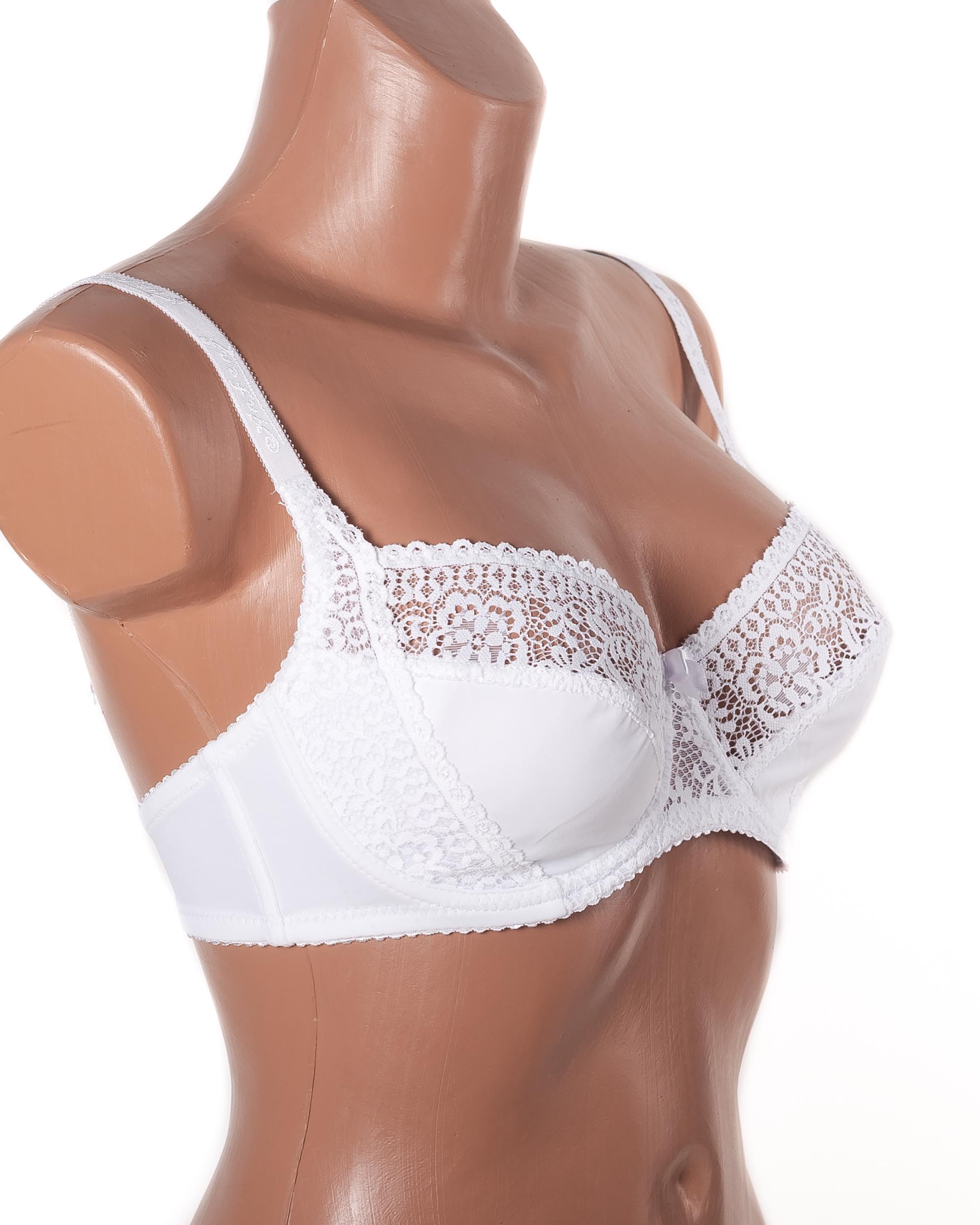 Бюстгальтер мереживний з м'якою чашкою Anfen 31-022 білий 31-022-2