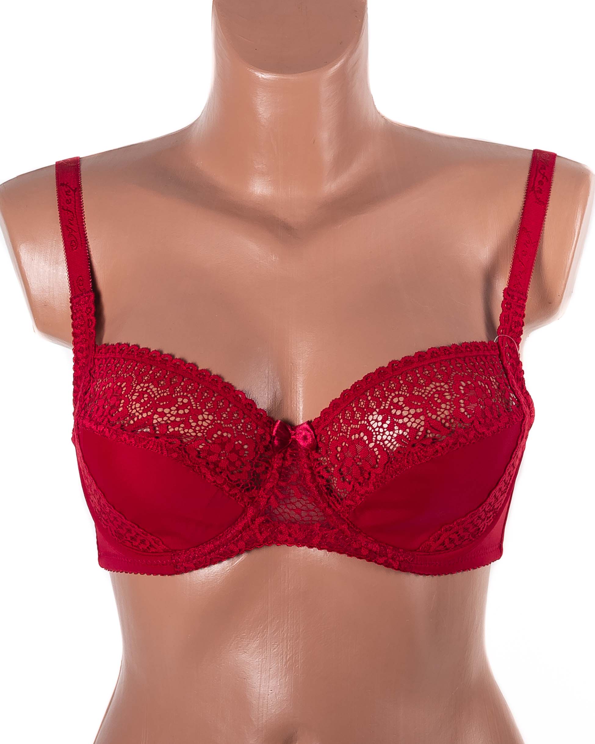 Бюстгальтер мереживний з м'якою чашкою Anfen 31-022 бордовий 31-022-8