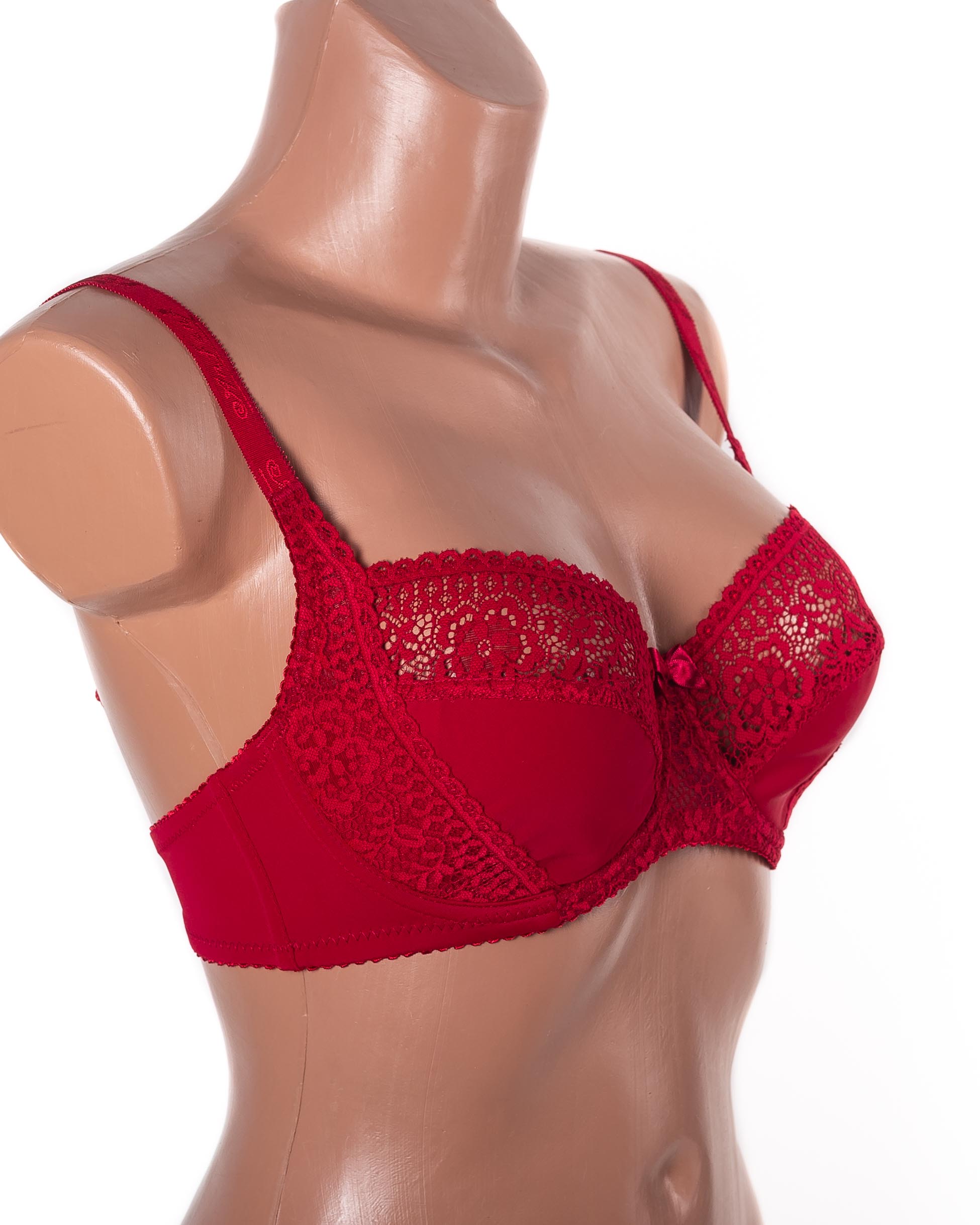 Бюстгальтер мереживний з м'якою чашкою Anfen 31-022 бордовий 31-022-8
