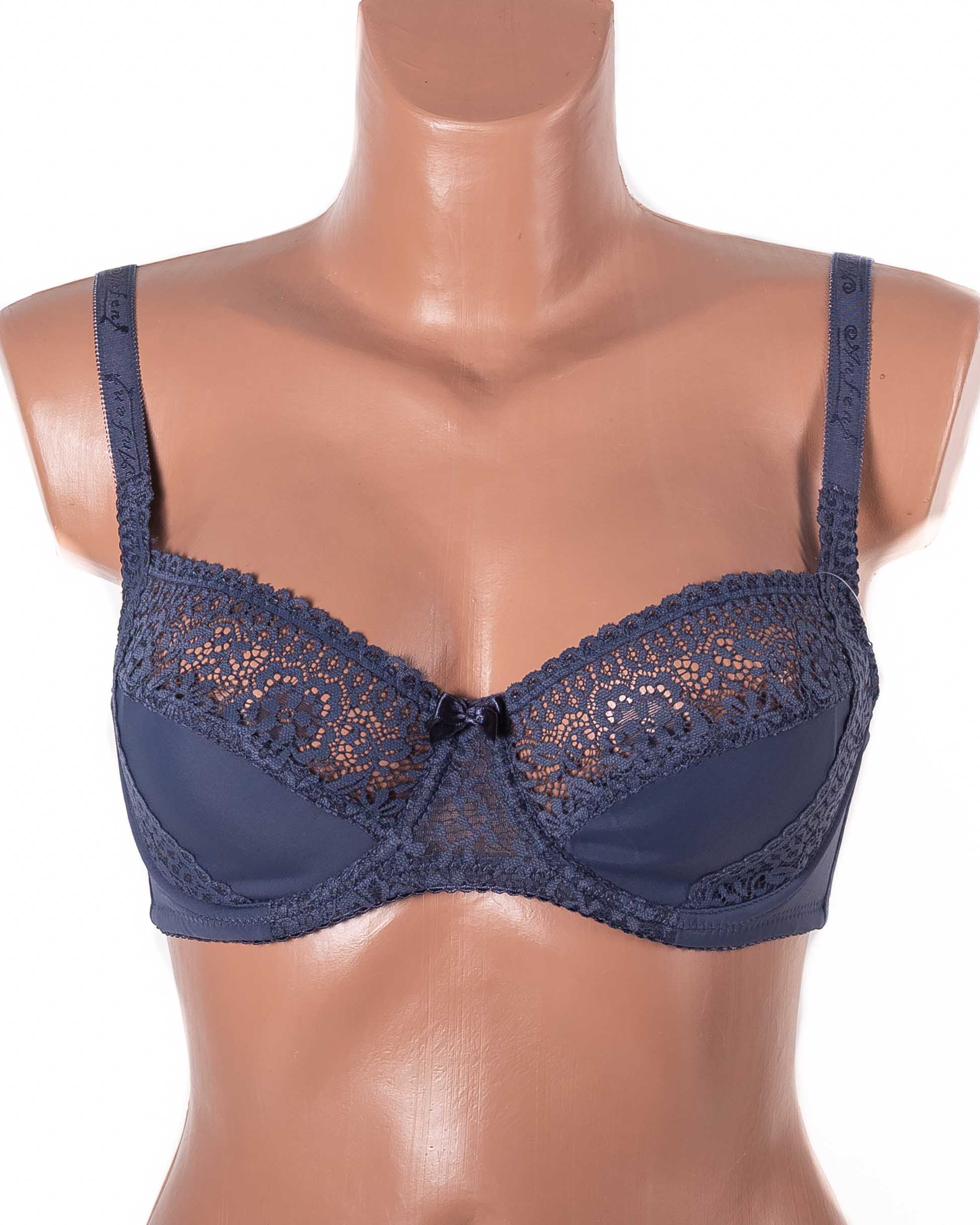 Бюстгальтер мереживний з м'якою чашкою Anfen 31-022 джинс 31-022-1