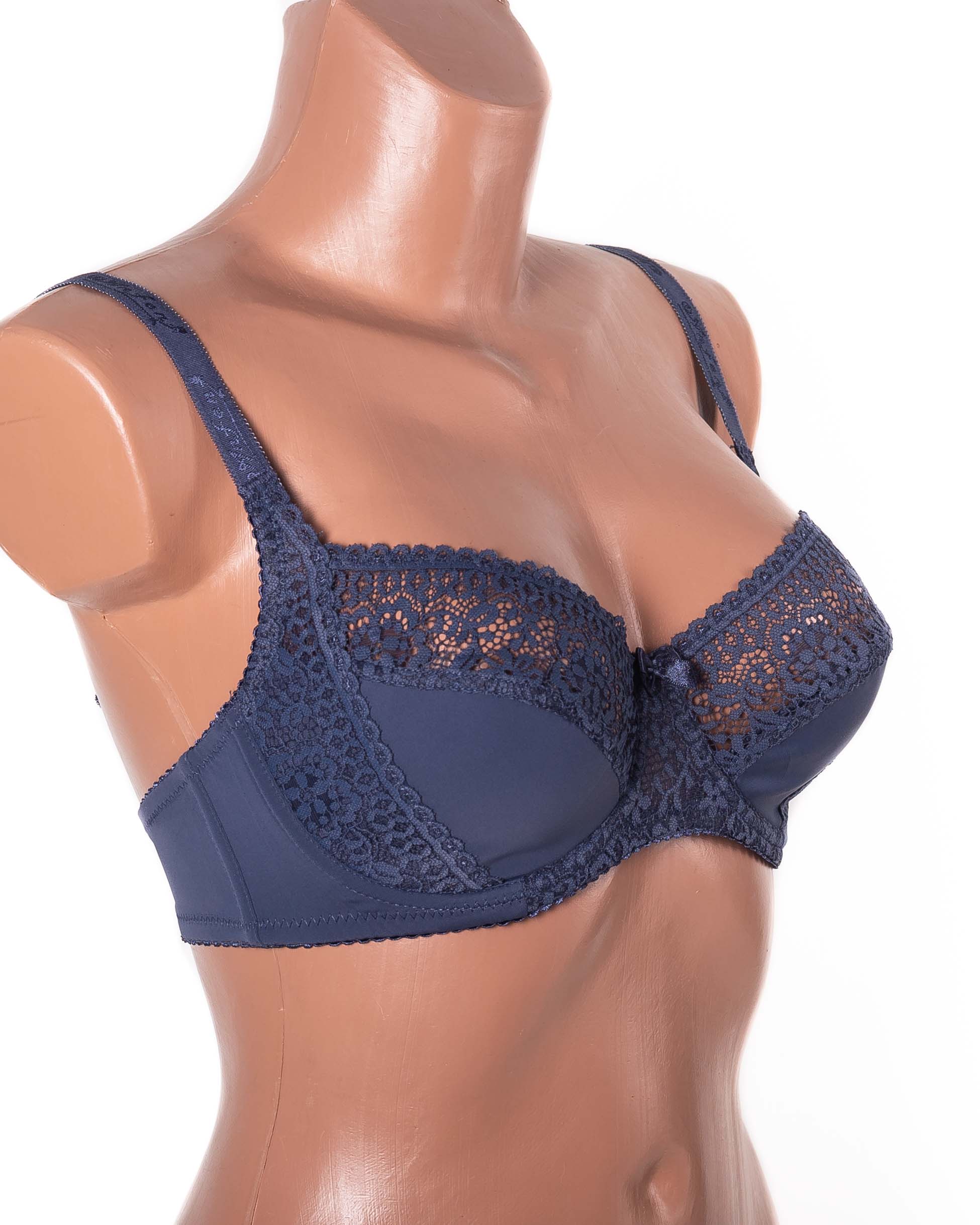Бюстгальтер мереживний з м'якою чашкою Anfen 31-022 джинс 31-022-1