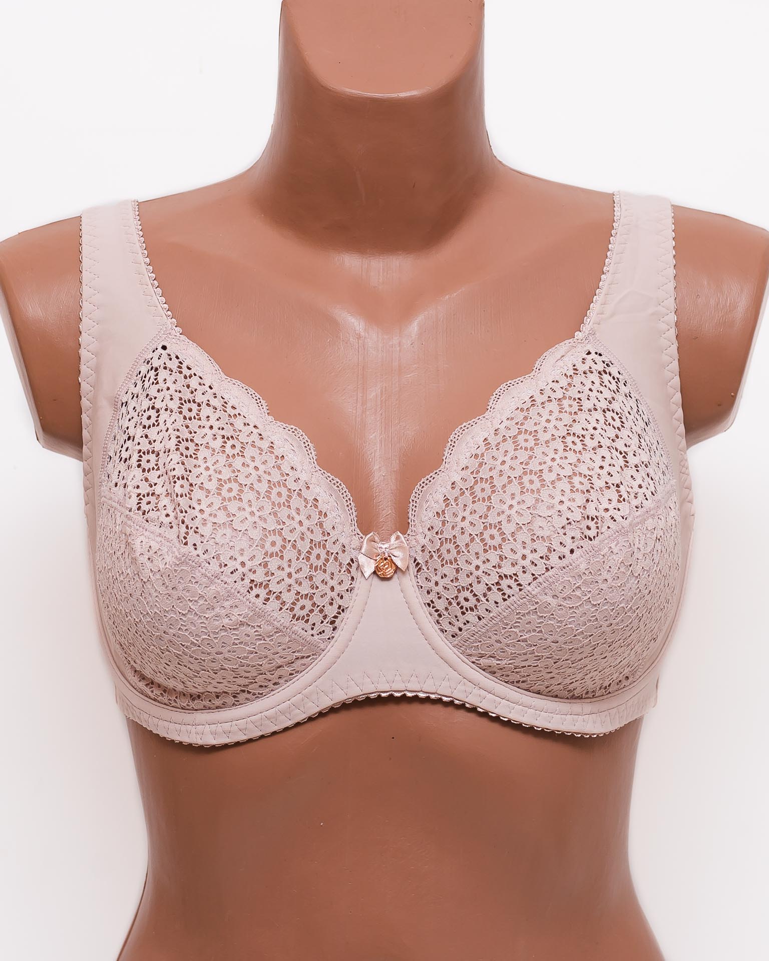 Бюстгальтер кружевной с мягкой чашкой Anfen 31-065 пудра 31-065-1