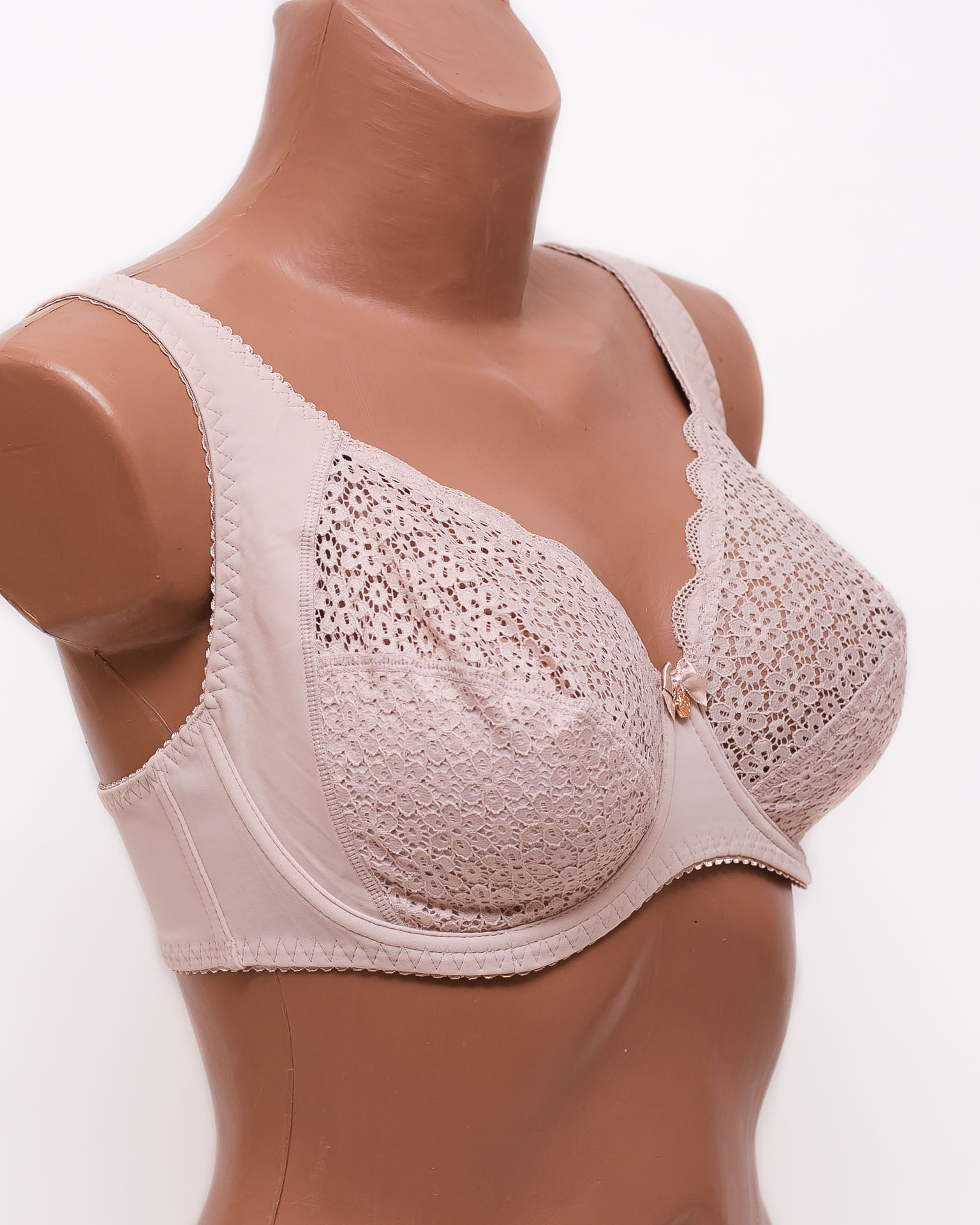 Бюстгальтер кружевной с мягкой чашкой Anfen 31-065 пудра 31-065-1