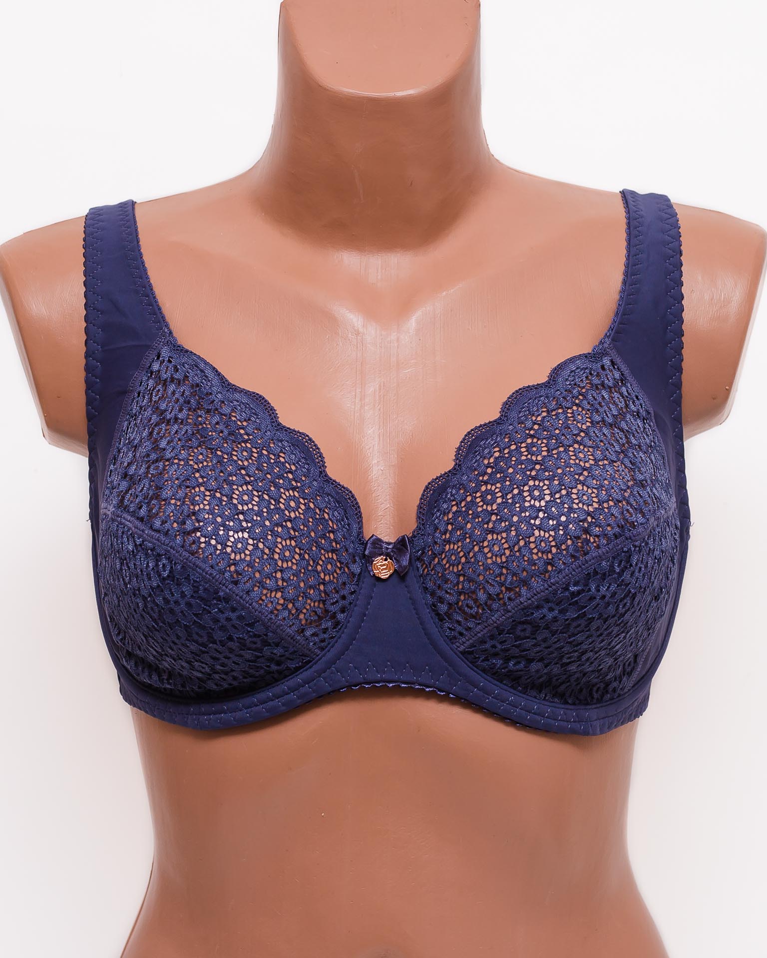 Бюстгальтер кружевной с мягкой чашкой Anfen 31-065 джинс 31-065-6