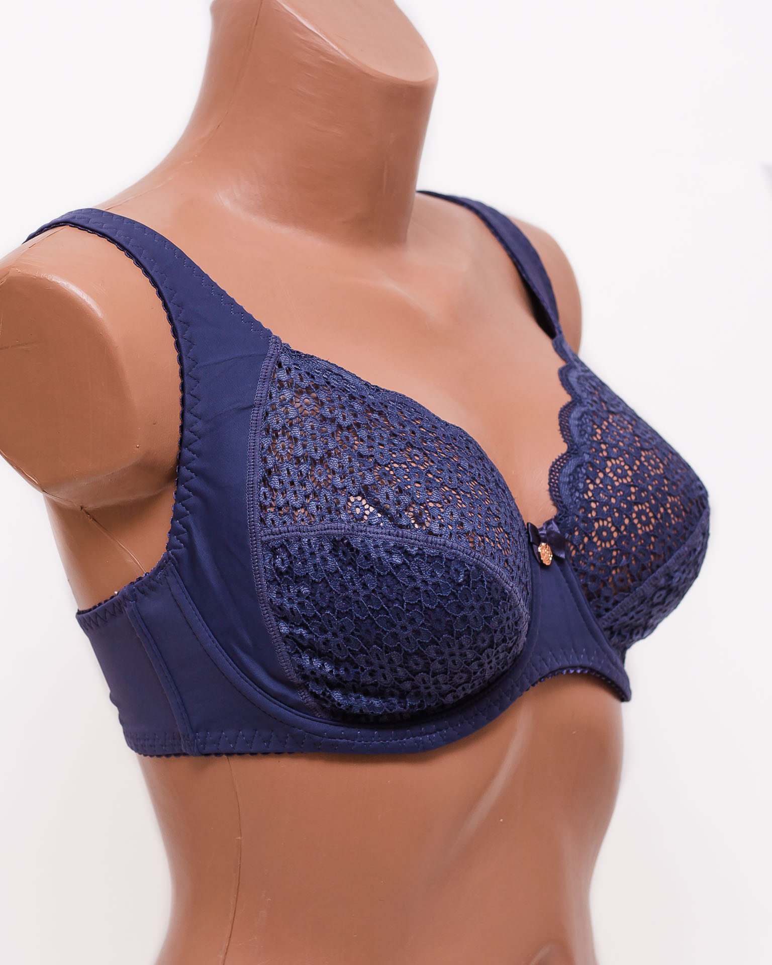Бюстгальтер кружевной с мягкой чашкой Anfen 31-065 джинс 31-065-6