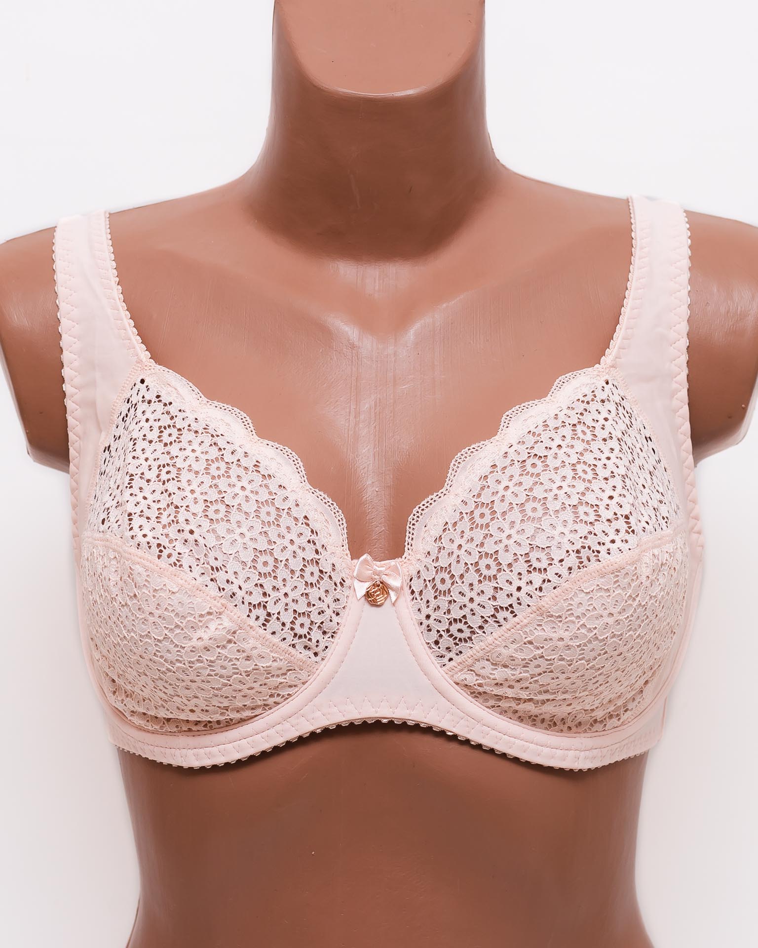 Бюстгальтер кружевной с мягкой чашкой Anfen 31-065 персиковый 31-065-4