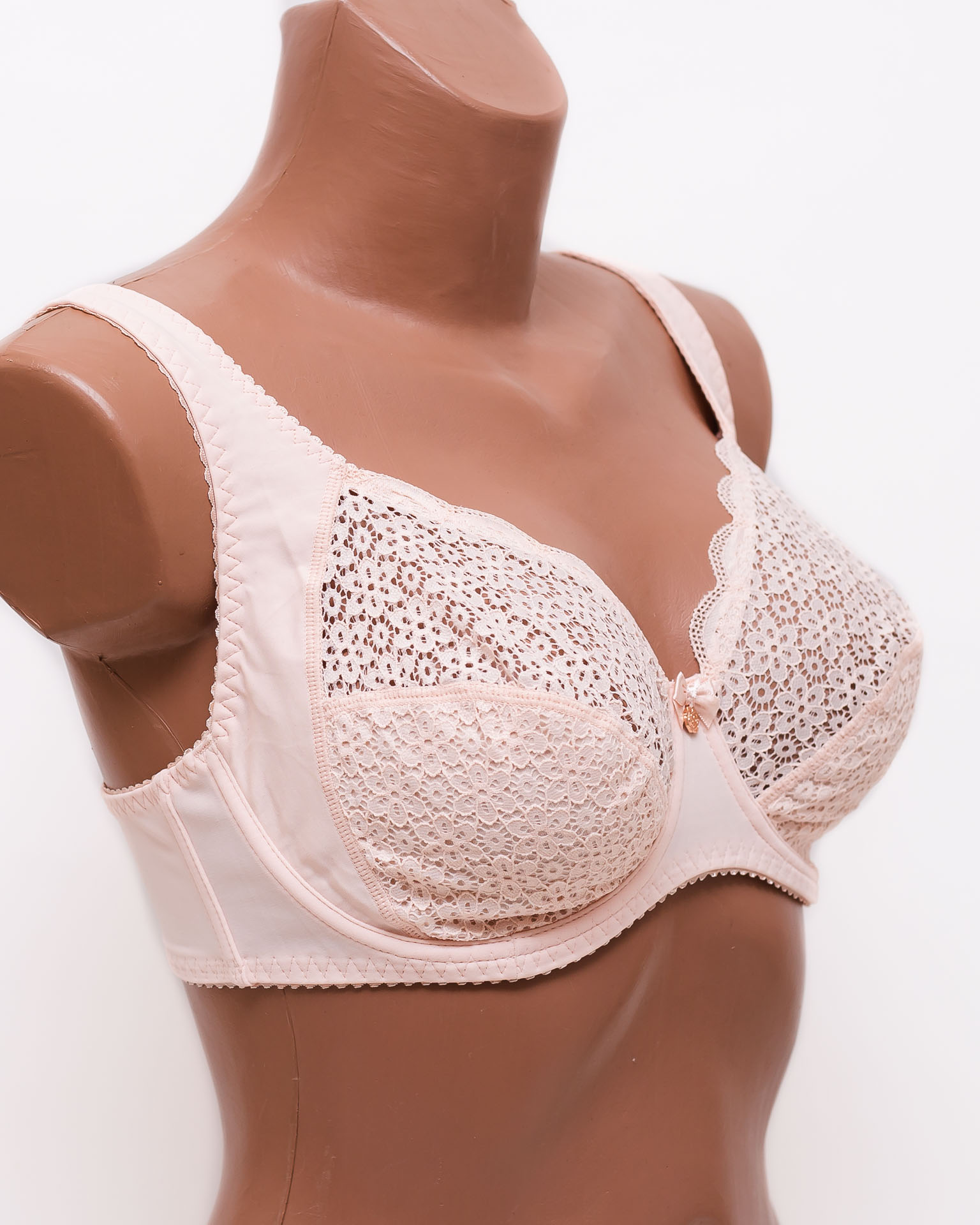 Бюстгальтер кружевной с мягкой чашкой Anfen 31-065 персиковый 31-065-4