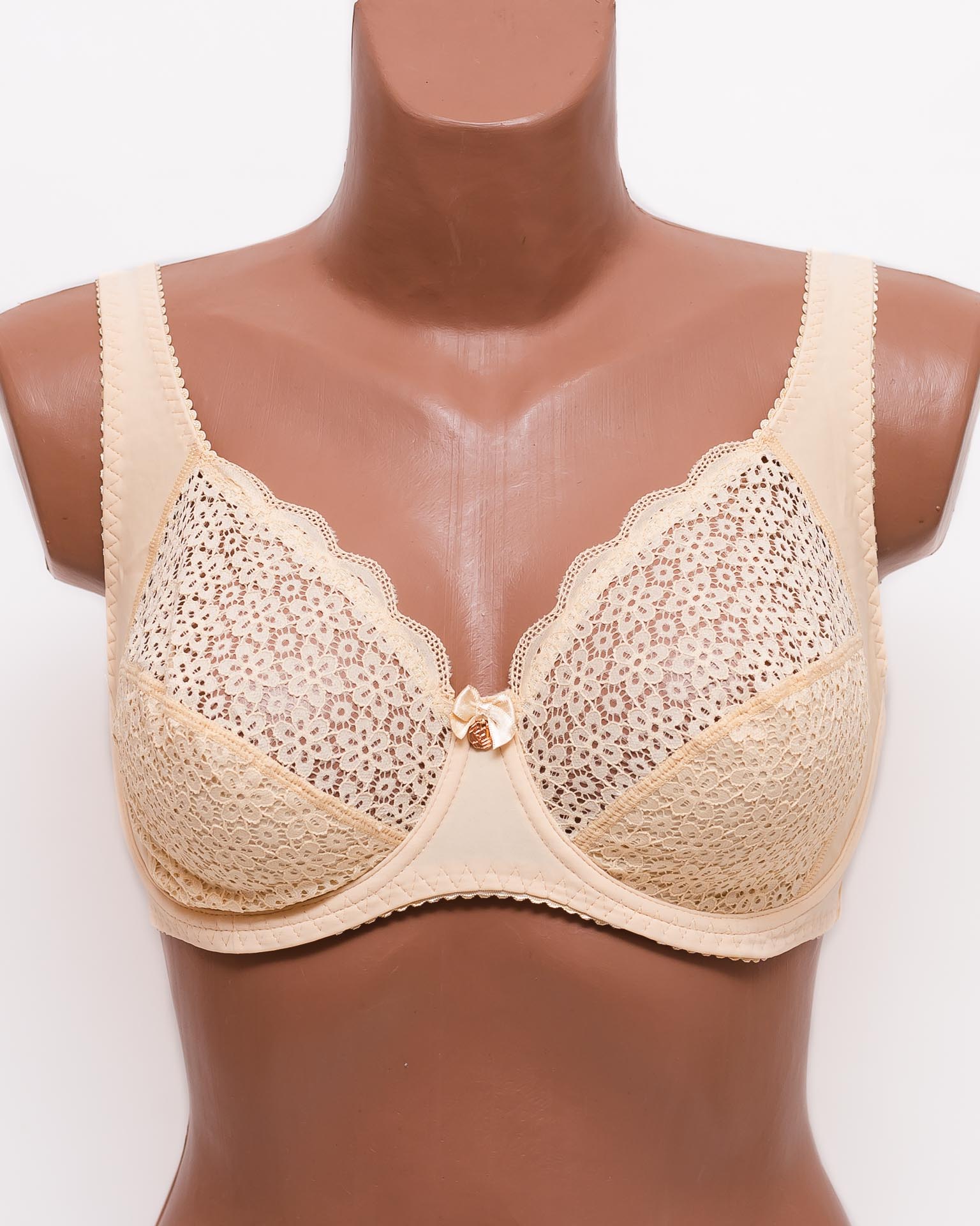 Бюстгальтер кружевной с мягкой чашкой Anfen 31-065 бежевый 31-065-5